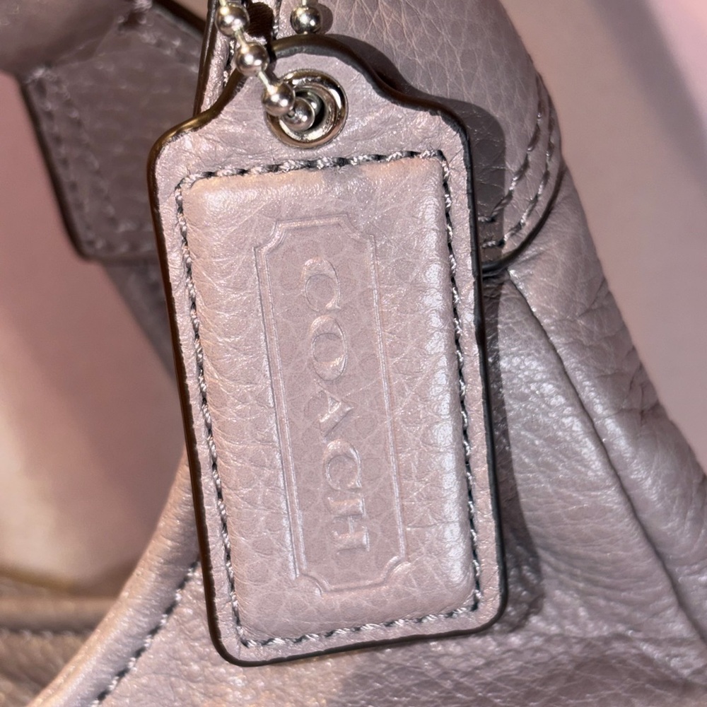 BNWT Vintage Authentic Coach Madison Leather Maggie – Grey Quartz #21225M - Picture 5 of 8